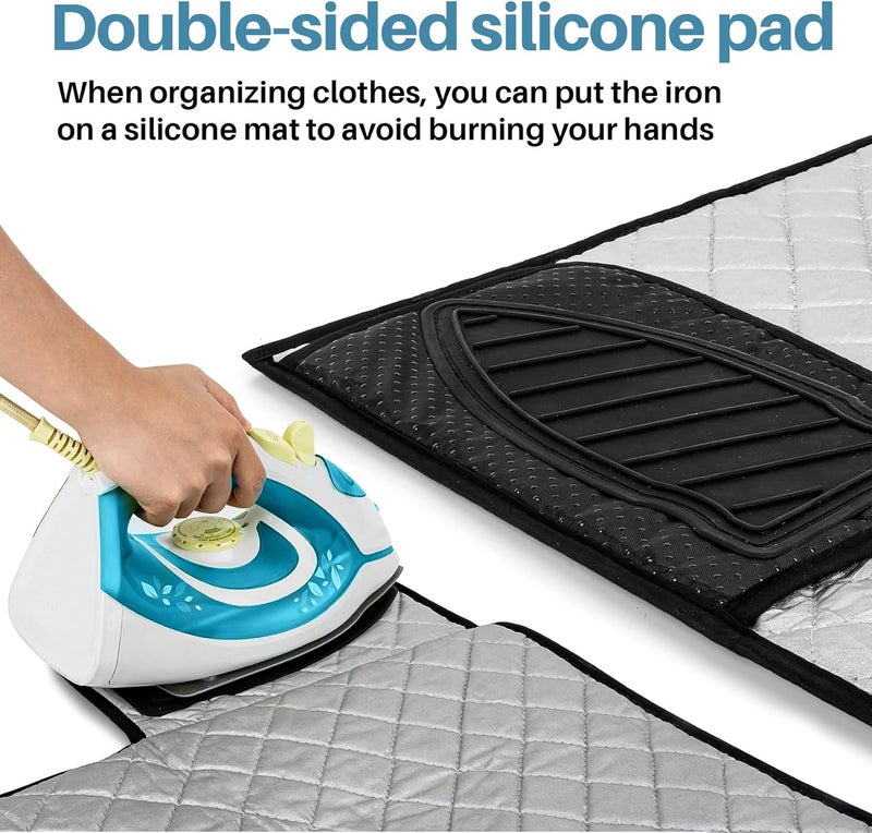 Rainflow Magnetic Ironing Mat - Portable Ironing Board for Table Top, Home, Laundry, Travel, Office, RV - Image 4